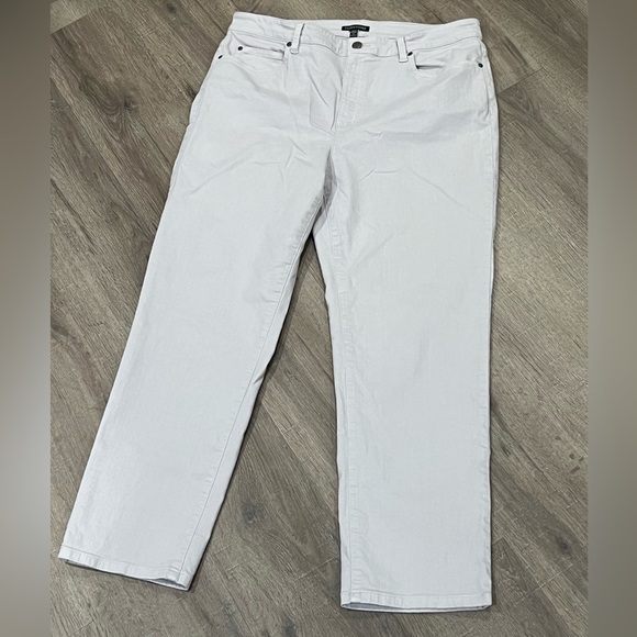 Eileen Fisher Pants - Women’s Eileen Fisher 16 Organic Cotton Stretch Teal Stone Classic Chino Pants